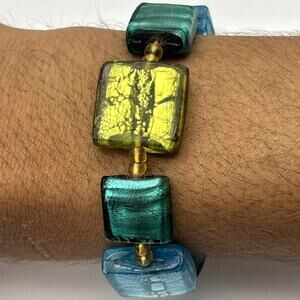 Green & Blue Western Stone Bracelet